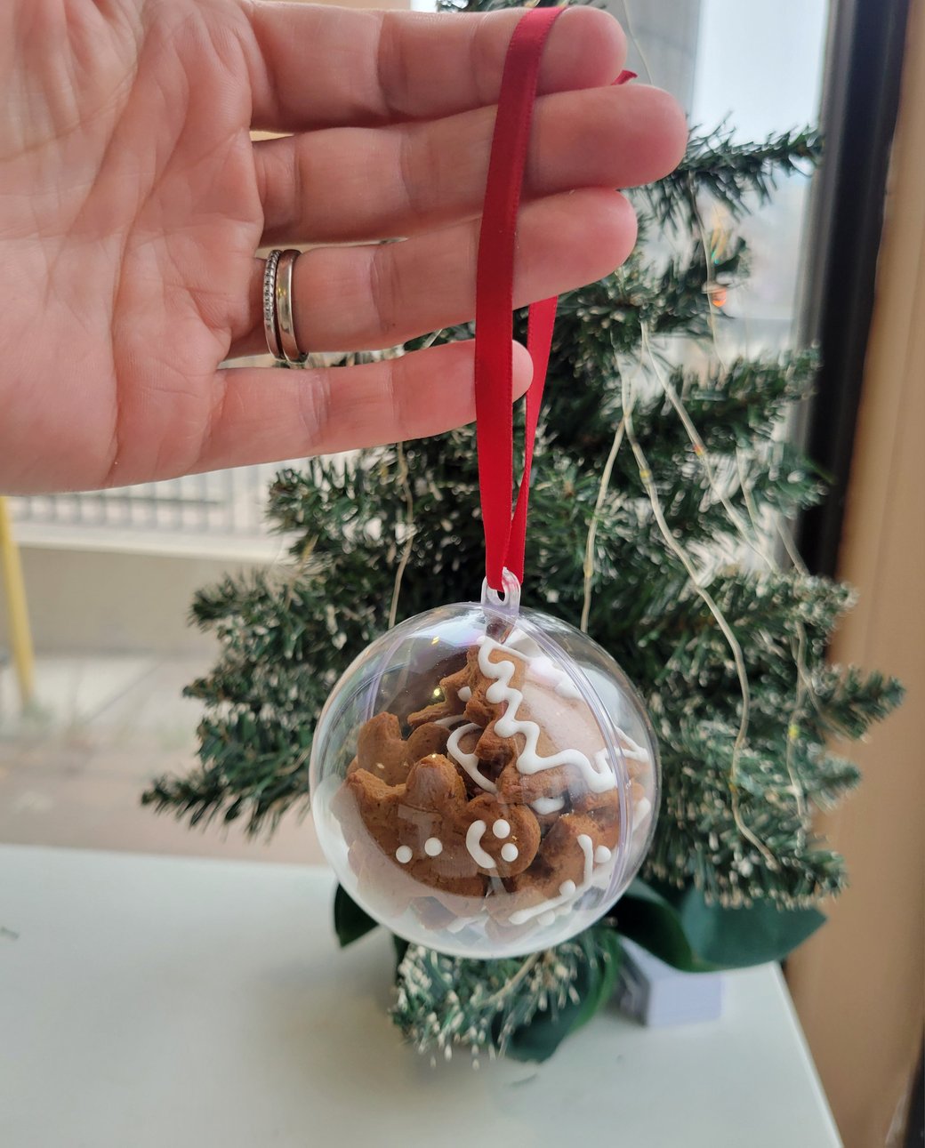 Cookie-filled ornament