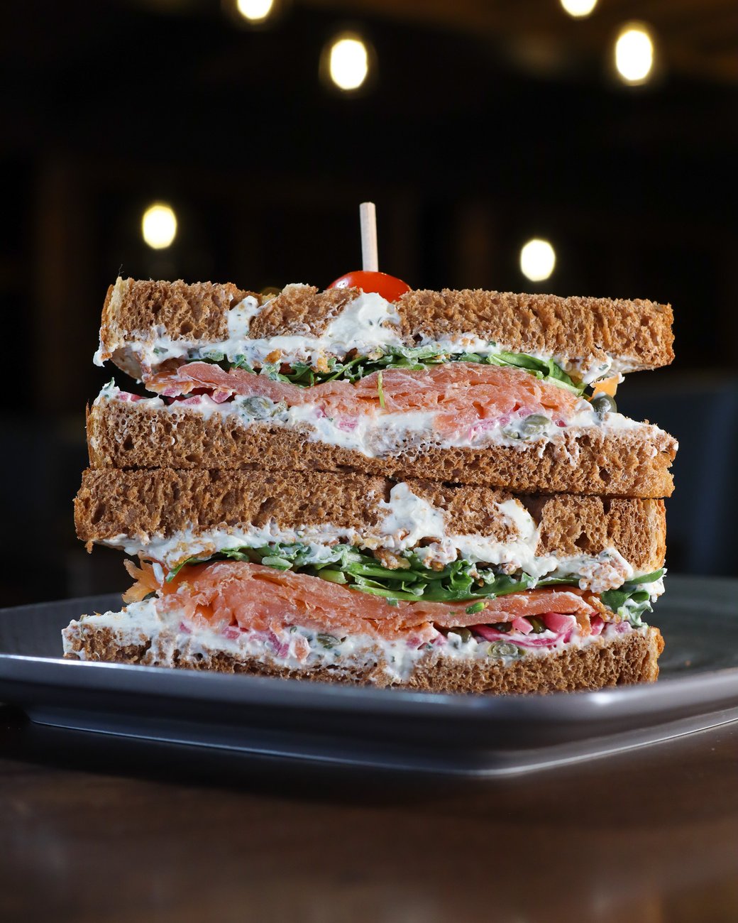 SMOKED SALMON ON RYE