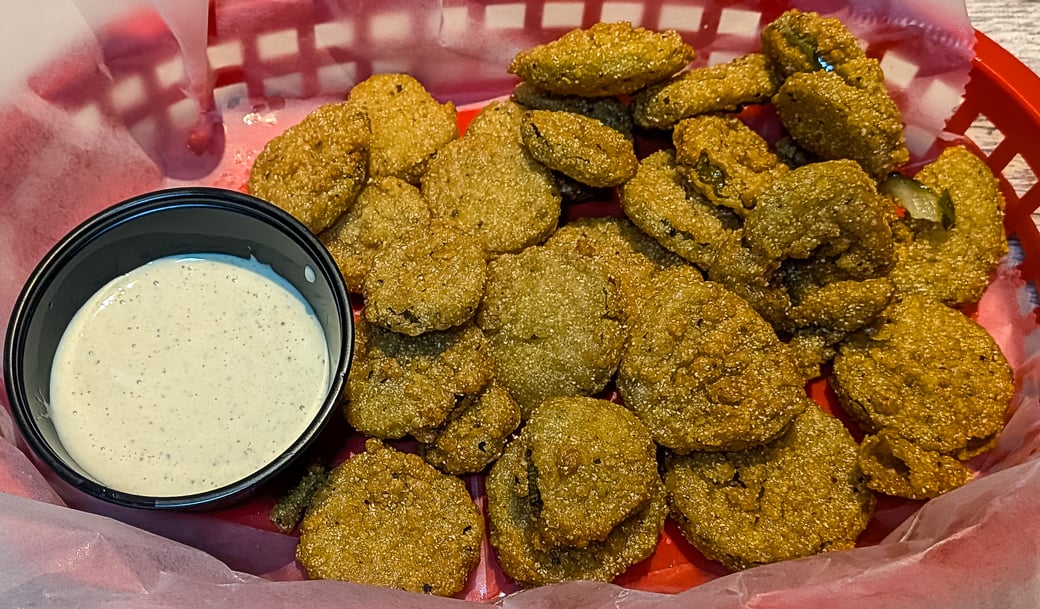 Deep Fried Dill Pickle Chips