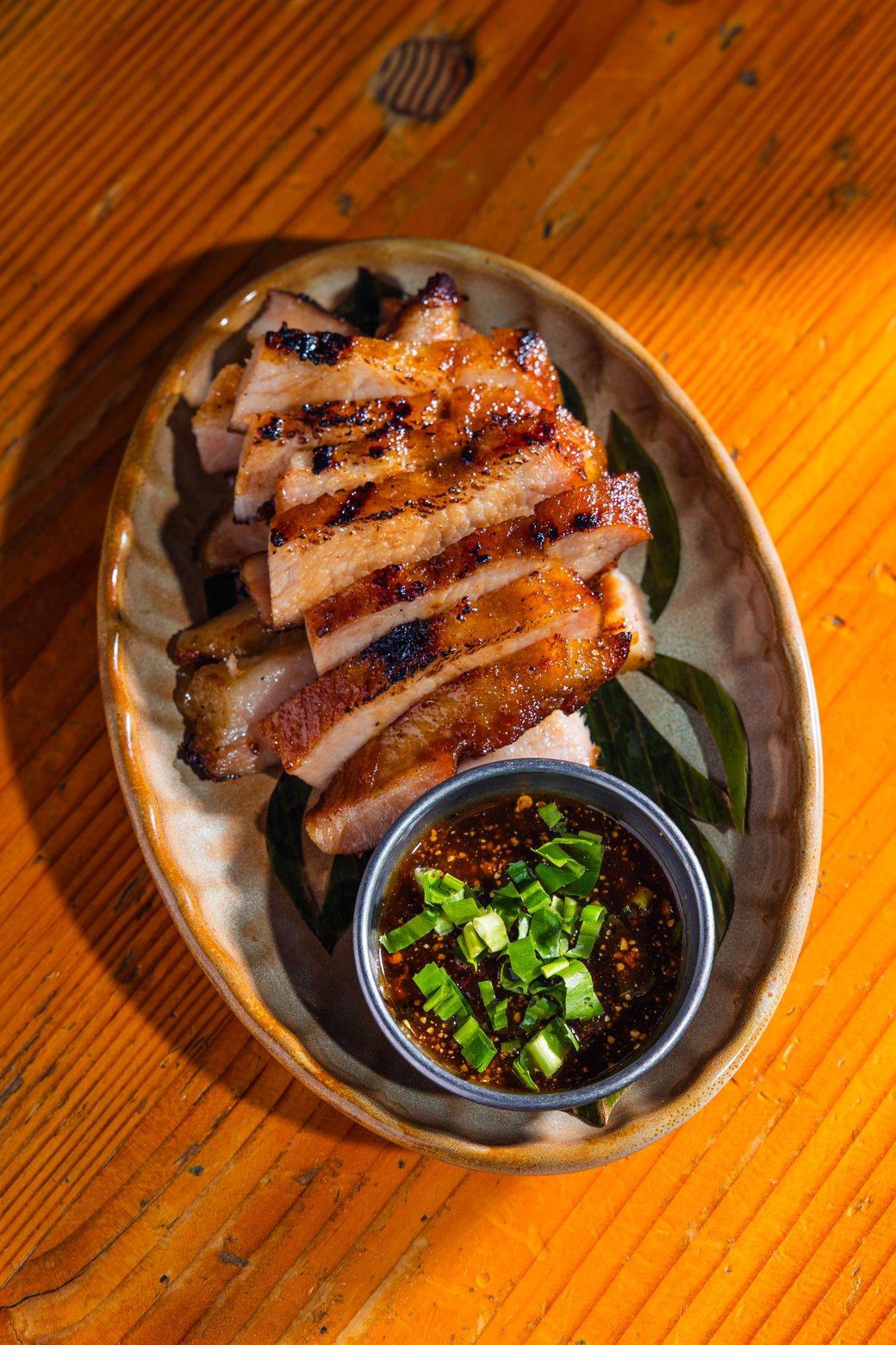 Kang Moo Yang Jim Jaew (Grilled Pork Jowl)
