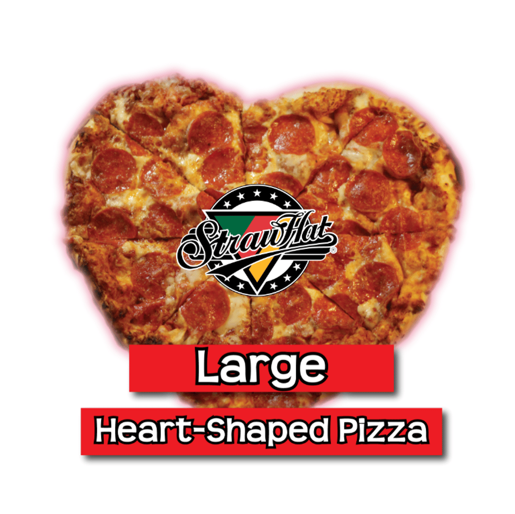 Large Heart Shaped Pizza $21.99