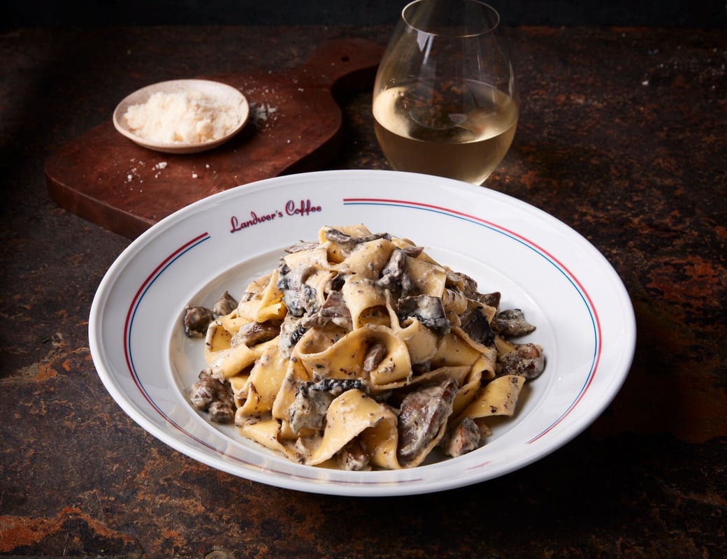Truffle Mushrooms and Cream Pappardelle