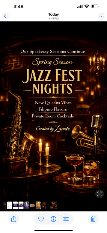 Our Speakeasy theme moves into Spring season