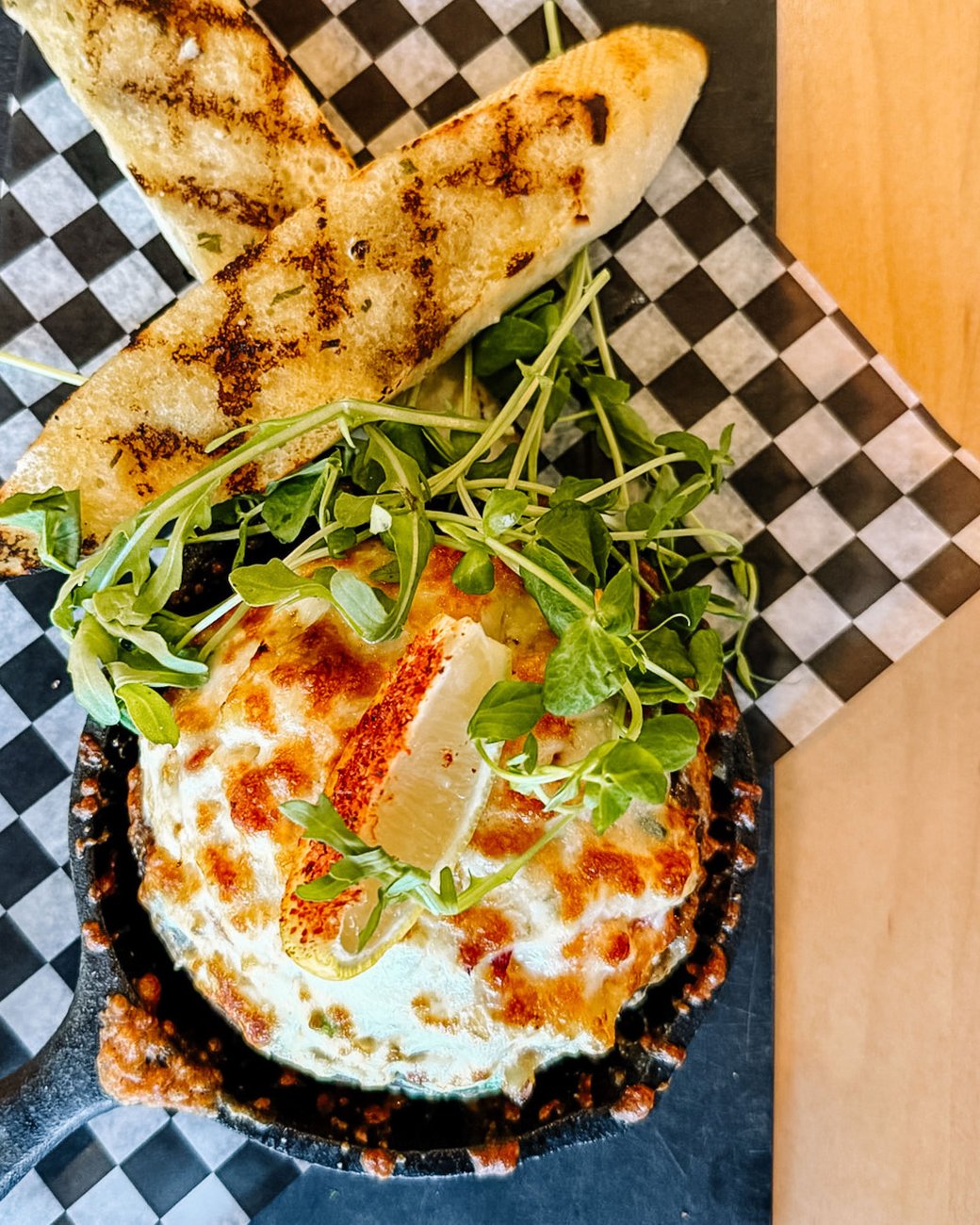 Old Bay Shrimp + Crab Stuffed Portobello