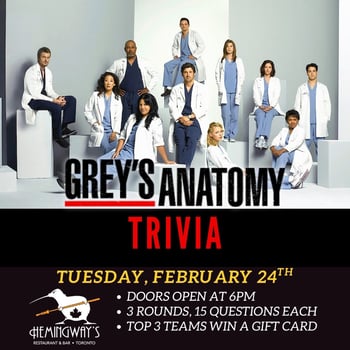 Grey's Anatomy Trivia