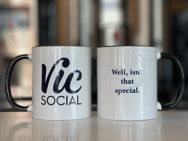 Vic Social Coffee Mug - 'Well, isn't that special.'  , shop product