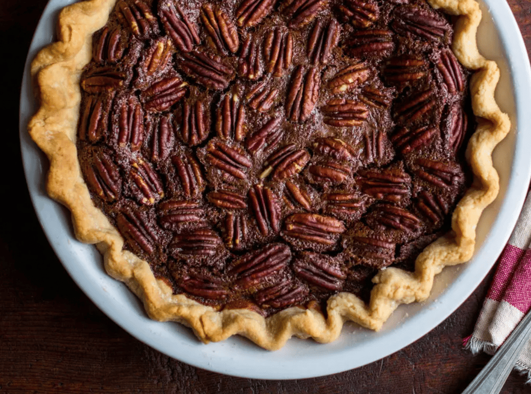 Chocolate Bourbon Pecan Pie