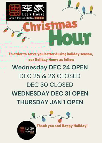 2025 Holiday Hours