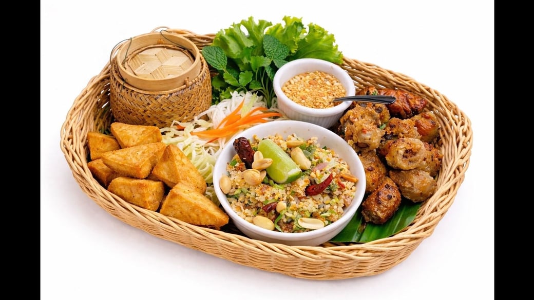 Vegetarian Lao Platter