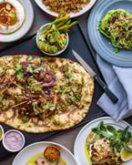 today, saturday + sunday tockhq spring boxes are still available for pre-order ✌️ act quick my friends!!!! non-vegetarian & vegetarian option. $100 for two people + a cocktail kit or low-intervention wine add-on. link in bio to pre-order.

this week's menu:
✨dip
hummus | organic chickpeas, hand pestled masabacha, blue fenugreek ajika, roasted green pepper schug, olive pickled cucumbers |house labneh, dill oil, fennel pollen, dill seed
fermented potato pita | za’atar, spanish olive oil (2 pita)

✨apps
boston lettuce| verde dressing, puffed grains and seeds, dill, house goat cheese, pickled pomegranate
hamachi | morrocan clementine, jalapeno dressing, ajika, kalamansi mayo, chive oil
malawach flat bread |K2 milling flour, wild ramps, dill cream, fresh tomato, preserved lemon harissa

✨entrées
lemony potato galette | burnt spinach, lemon sauce
charred Escarole | muhammara, lemon, pangrattato
14 hour roasted lamb neck shawarma |house rub, spiced laffa, fresh herbs, pickles and all the sauces

✨desert
wood fired pavlova | passion fruit & seeds, whipped white chocolate, chamomile