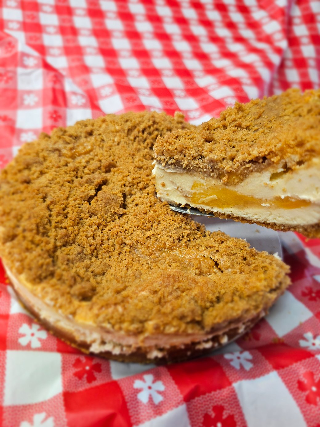 This Month's Spotlight Pie: Apple Crisp Cheesecake