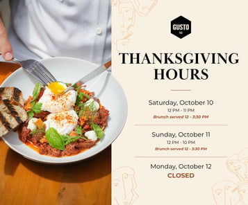 Thanksgiving Weekend at Gusto 501