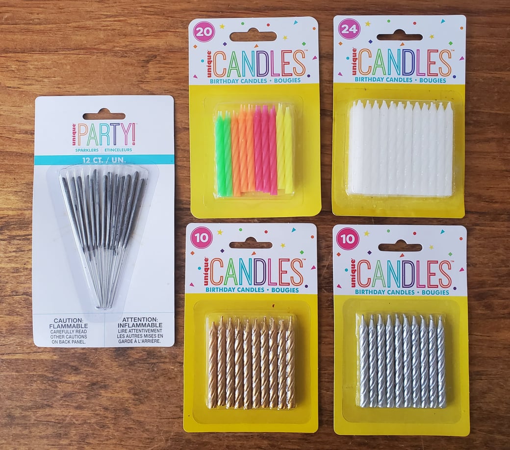 Candles and sparklers