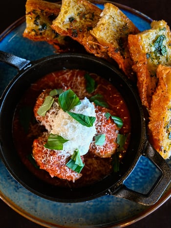 The Trattoria Meatballs have been on the menu since nearly the beginning, and for good reason. Housemade and, served the way antipasti should be: as an invitation to slow down and stay a while. BellaBrava Bexley is ready when you are. 

📸:Trattoria Metaballs 

#bellabrava #bexley #italianfood  #tampaeats #landolakes