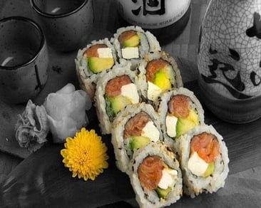 Salmon Cheese Mega Roll (8)(BOGO)
