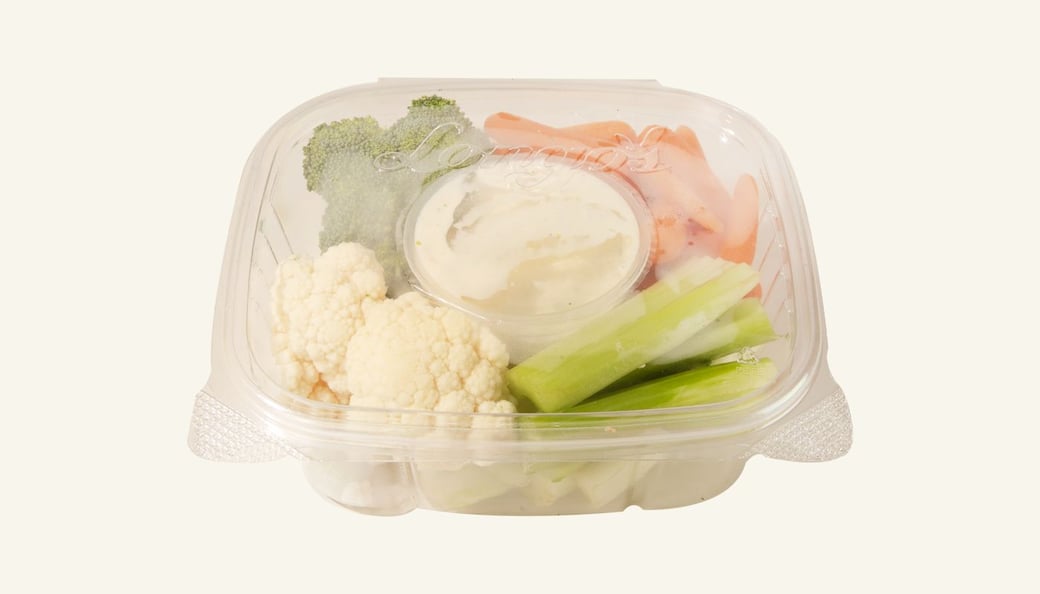 Four Corner Mixed Vegetables with Dip