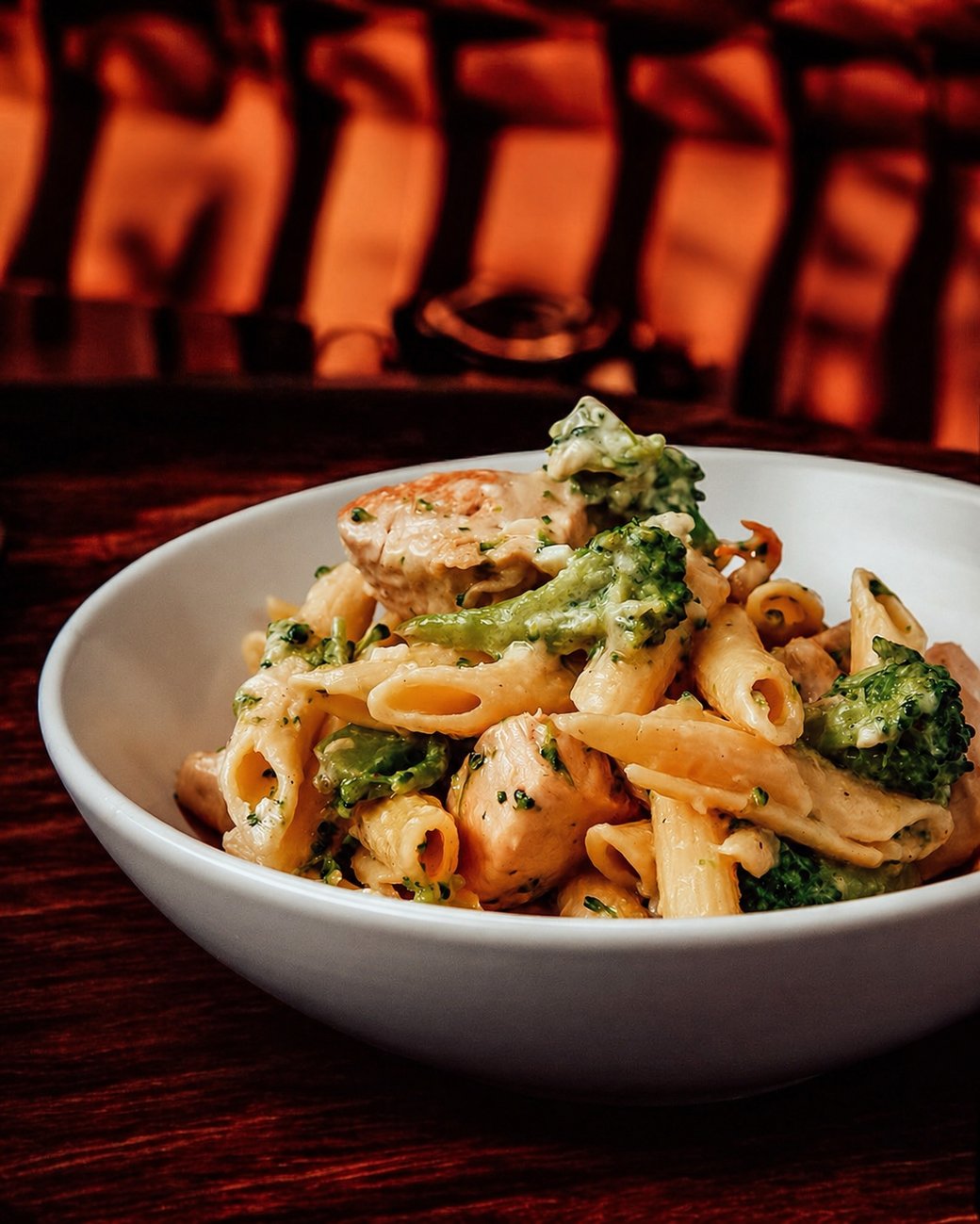 Chicken Alfredo with Broccoli