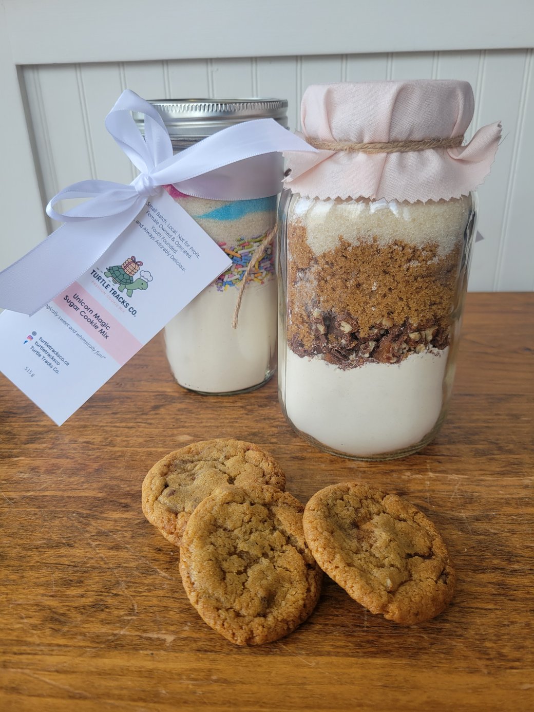 Turtle Tracks cookie mixes