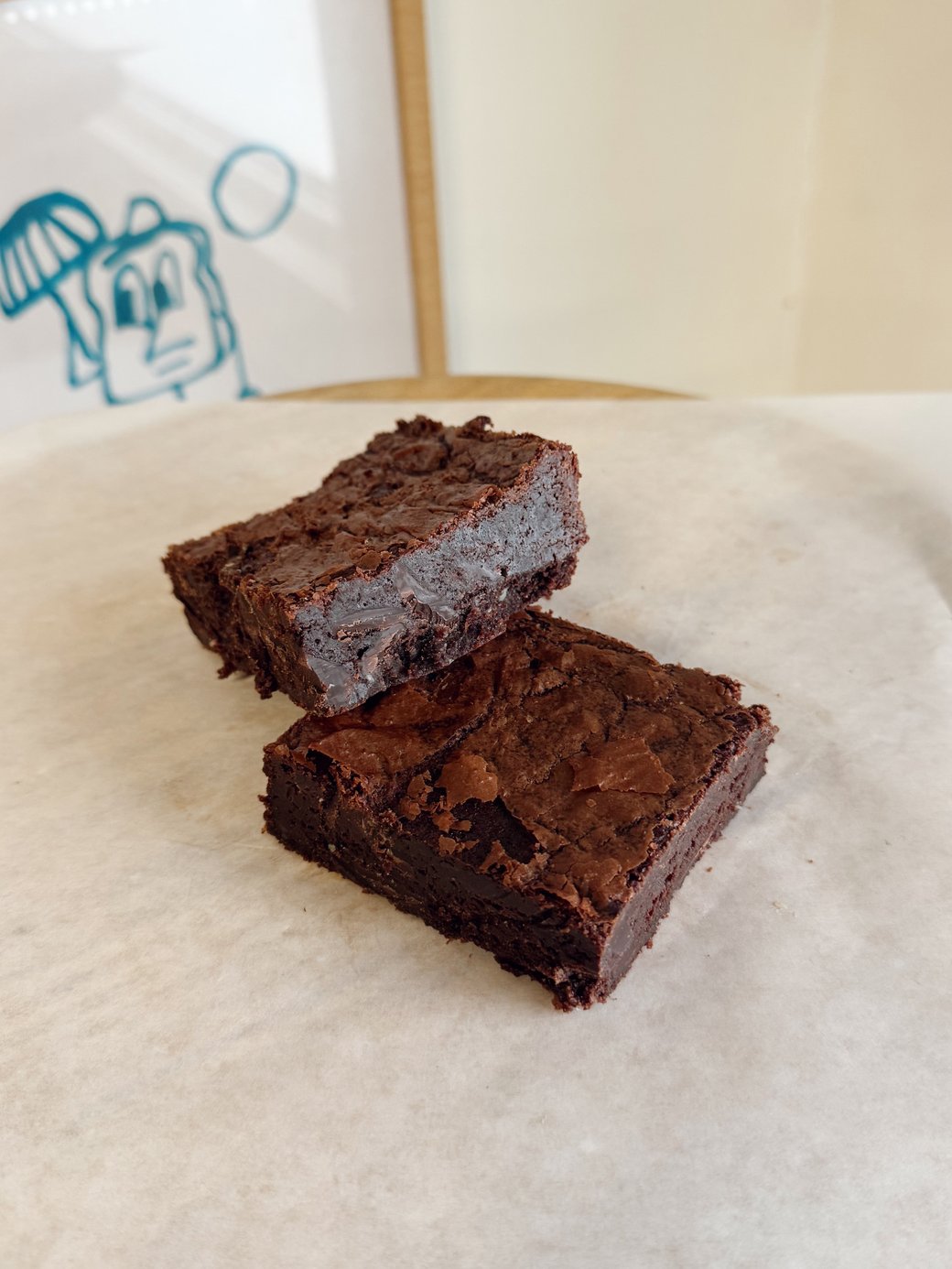 Triple Dark Chocolate Brownies 