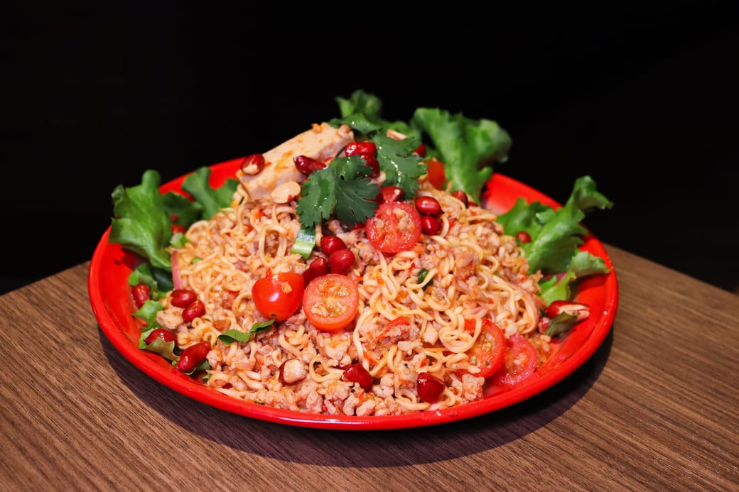 Yum Mama Chicken (Instant Noodle Salad with Chicken)