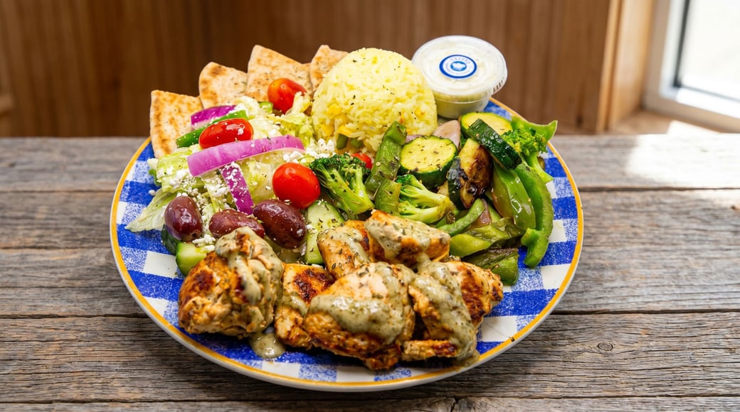 Chicken Souvlaki Plate