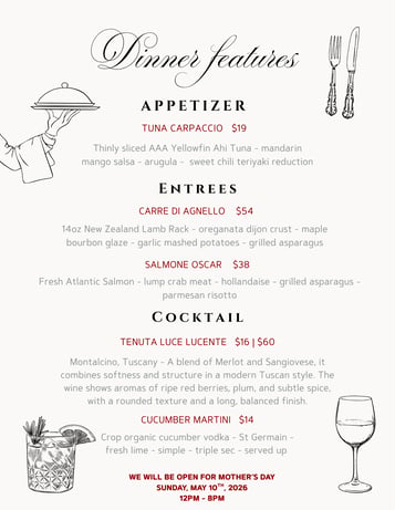 Dinner Features 5-1 / 5-2