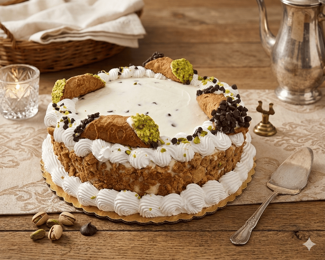 Cannoli Cake Whole Serves 8-12