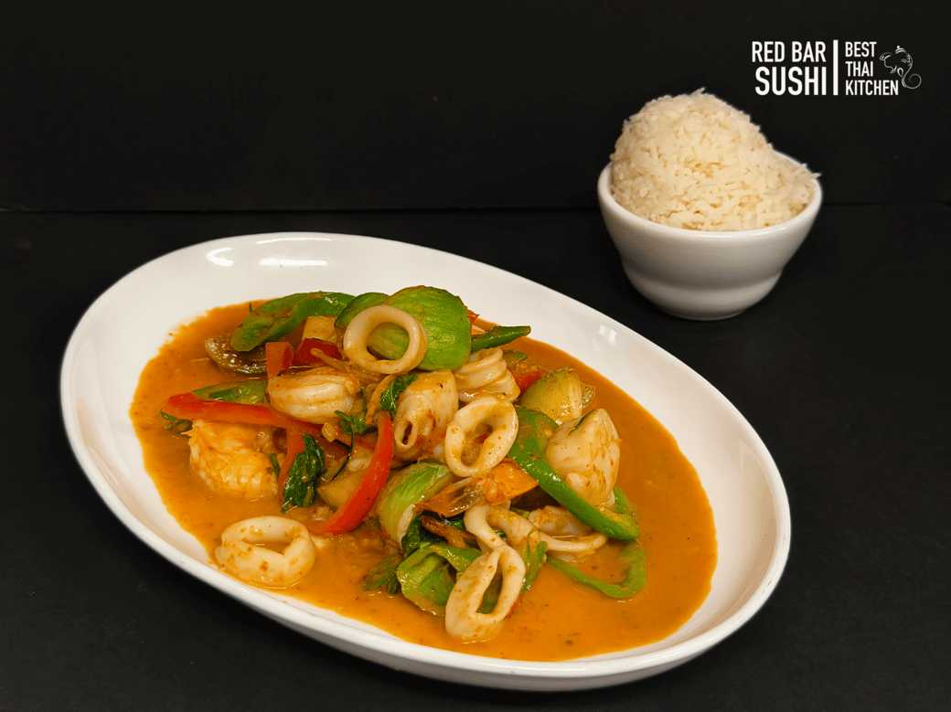 Pad Cha with Seafood