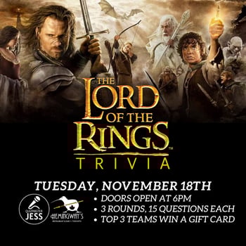  Lord of the Rings Movie Trilogy Trivia