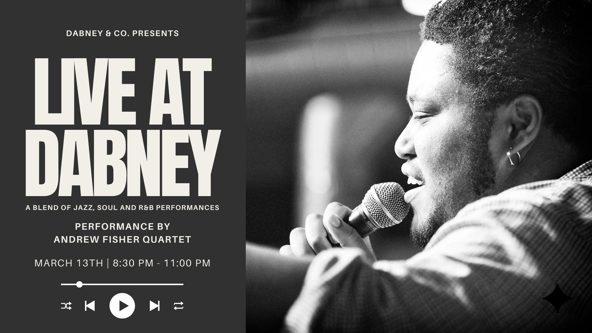 LIVE at Dabney with The Andrew Fisher Quartet