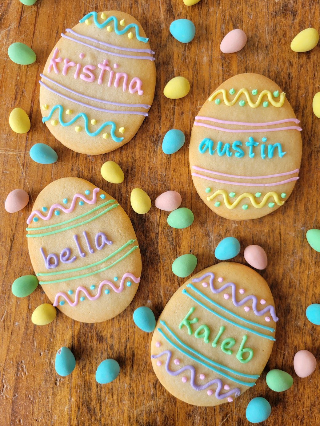 Personalized Egg Cookies