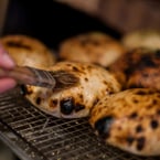 tag who you're sharing our classic (and v tasty) fermented potato pita with today 👇 Available for pick-up or delivery through ubereats - LFO pals :)