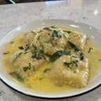 House made pork and three cheese ravioli, in a creamy garlic butter sage sauce. Our pasta special for this Friday and Saturday. Stop on in from 3pm-9pm.