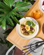 Add some spice to your life with our delicious brunch options! We've got a variety of dishes that are sure to tantalize your taste buds. Some of our faves include:

HUMMUS MASABACHA (+ lamb kofte OR  roasted mushrooms) 〰️ soft boiled egg + schug + harissa
M'HANCHA 〰️ sour cherry + almond + pistachio + whipped yogurt
BEEF BOREK 〰️ spiced beef + harissa + fried egg
SHAKSHOUKA 〰️ poached egg + feta + pickled peppers + toum
GRANOLA BOWL 〰️ house-made yogurt + pistachio + fresh fruit

Join us for brunch every weekend from 11 am to 3 pm on Saturdays and Sundays. Reserve your table in advance by visiting the link in our bio 🙏😋 Tag a pal + see you soon! 

#middleeasternfood #lebanesefood #mediterraneanfood #mediterraneandiet #mediterraneancuisine #arabicfood #azhartoronto #azharkitchenandbar #ossingtonstrip #ossington #toronto #food #torontolife #torontoeats #brunch #brunchtime #brunching #brunchlife #brunchto