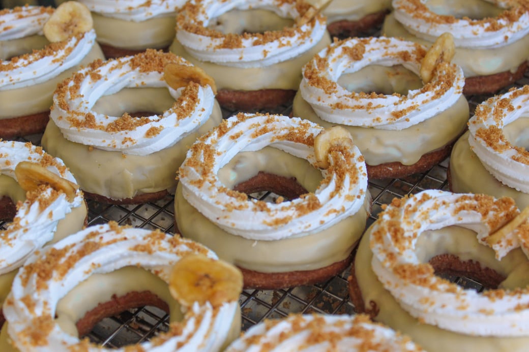 Banana Cream Cake Doughnut