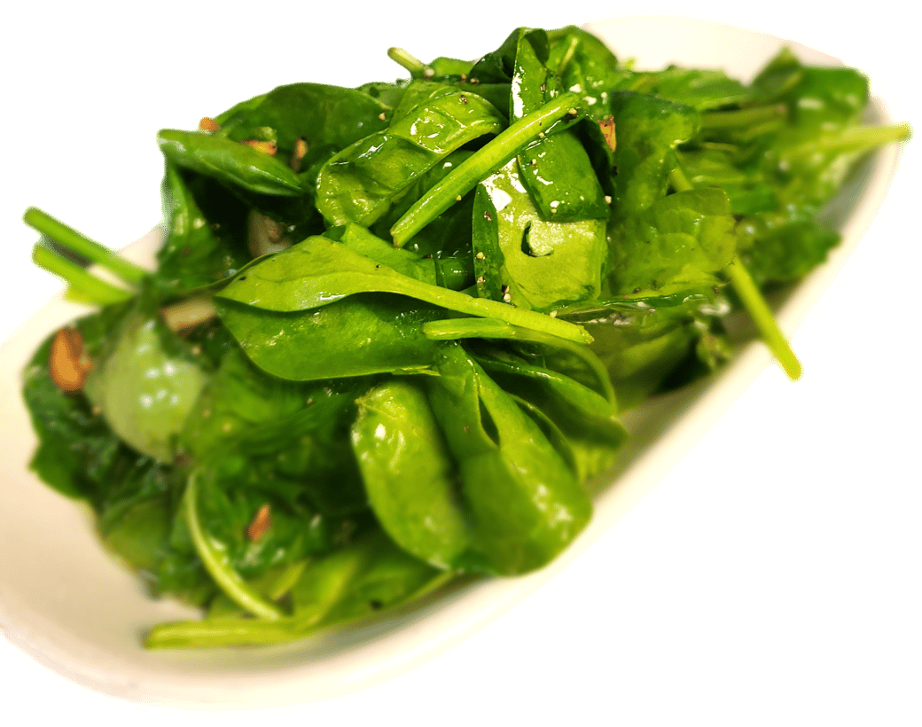 Side of Garlic Wilted Spinach