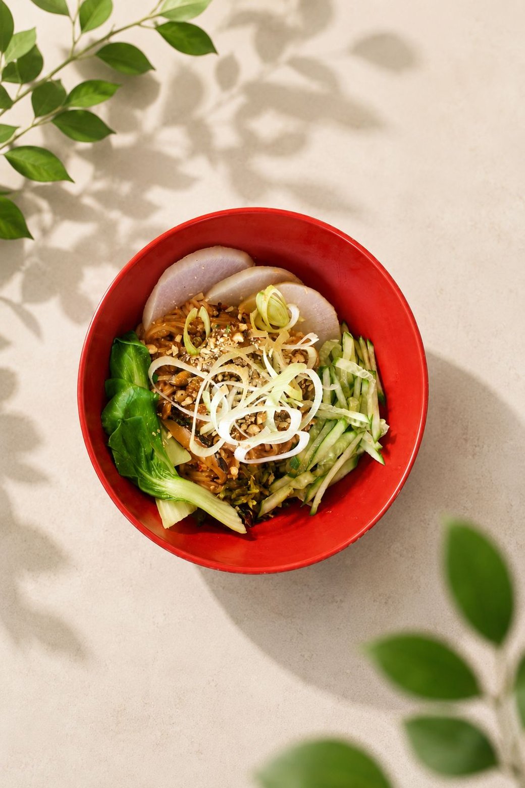 Szechuan Noodle with Creamy Peanut Sauce