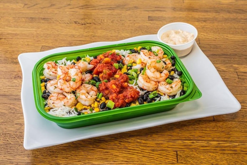 Caribbean Shrimp Rice Bowl