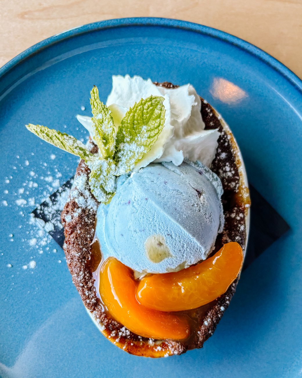 Salted Caramel Peach Cobbler