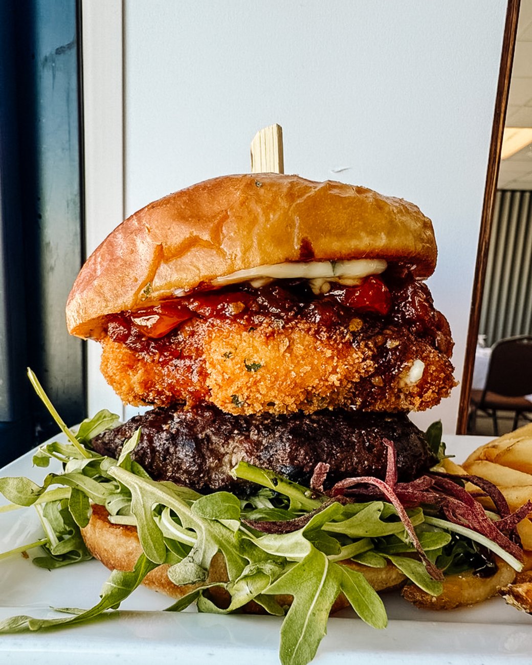 Balsamic Goat Cheese Burger