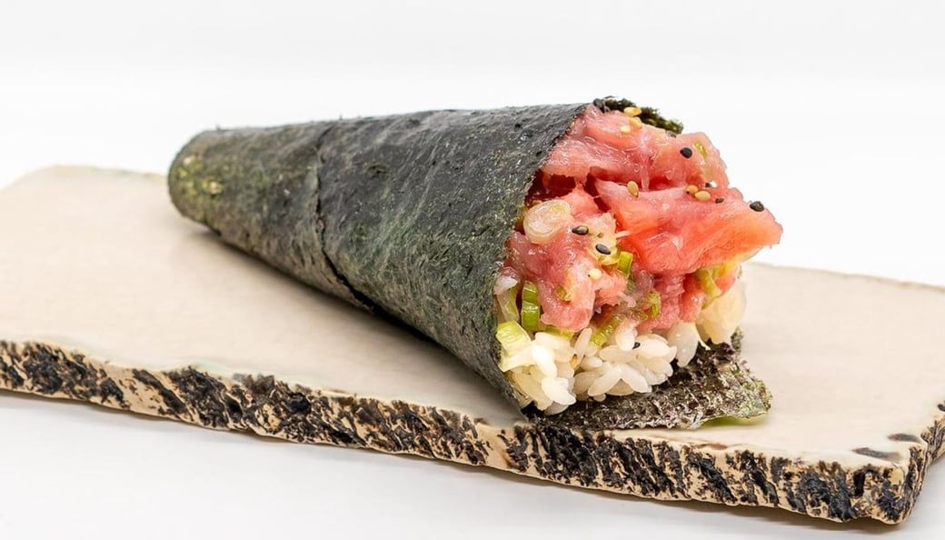 Toro-Scallion Hand Roll