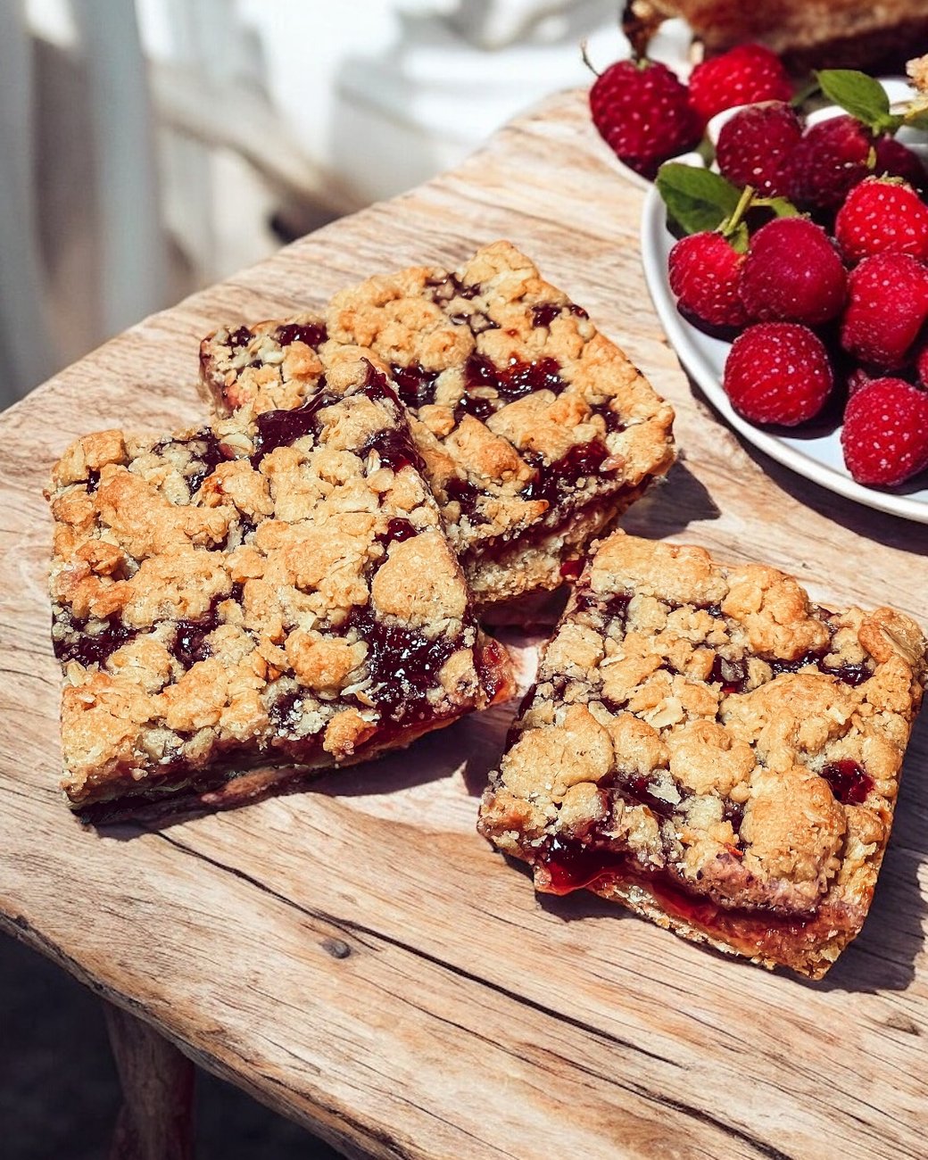 Vegan Raspberry Bars