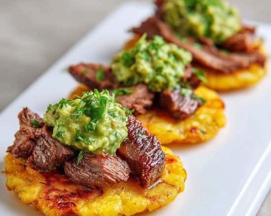 Steak Tostones (x3)