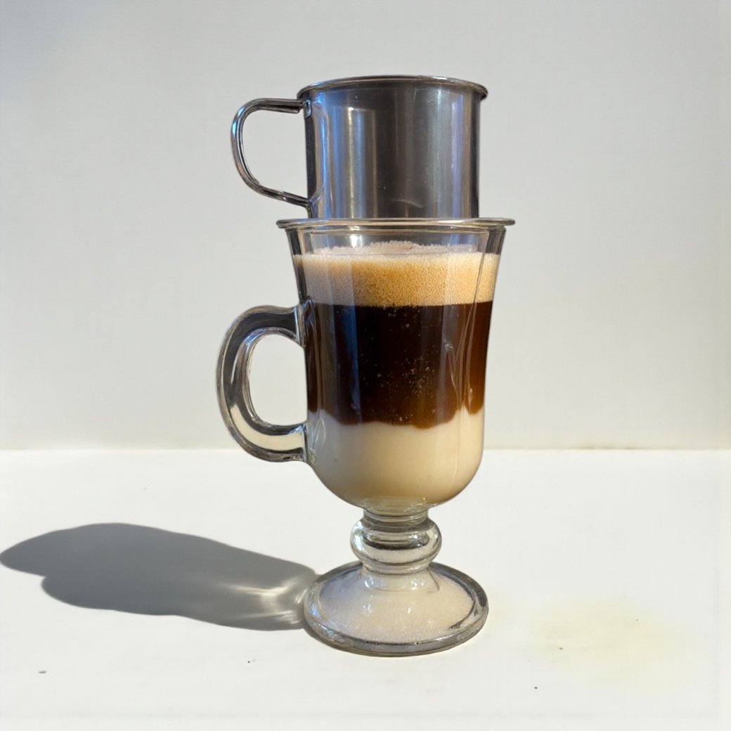 Hot Vietnamese Milk Coffee Filter