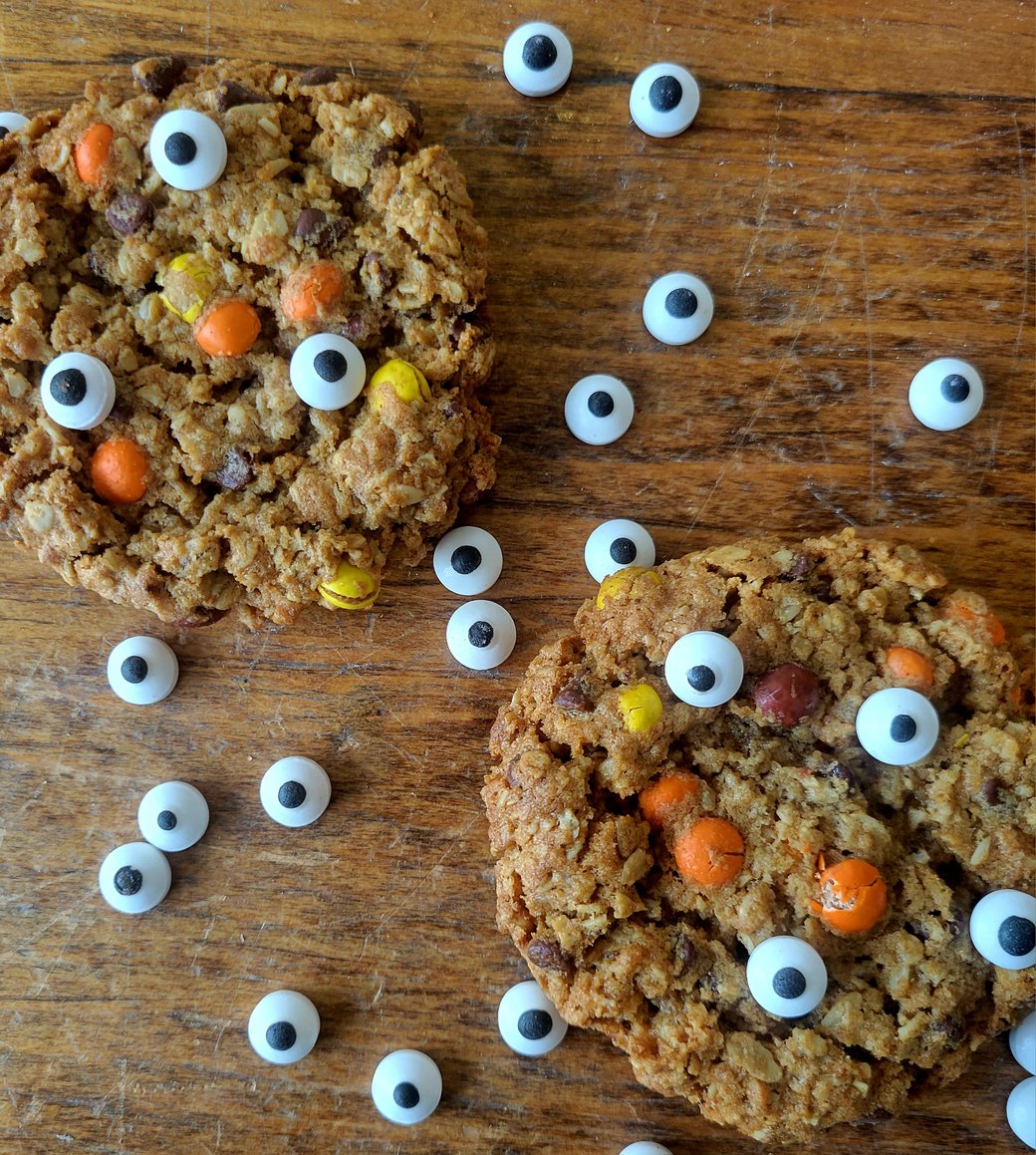 Monster monster cookies (GF-friendly)