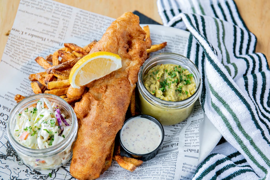 east coast fish & chips  (2) piece