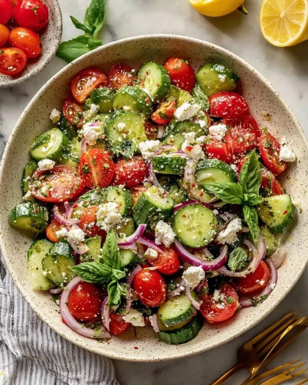Creole Tomato and Cucumber Salad GF