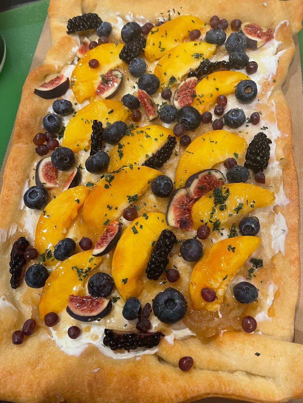 Seasonal fruit Pizza