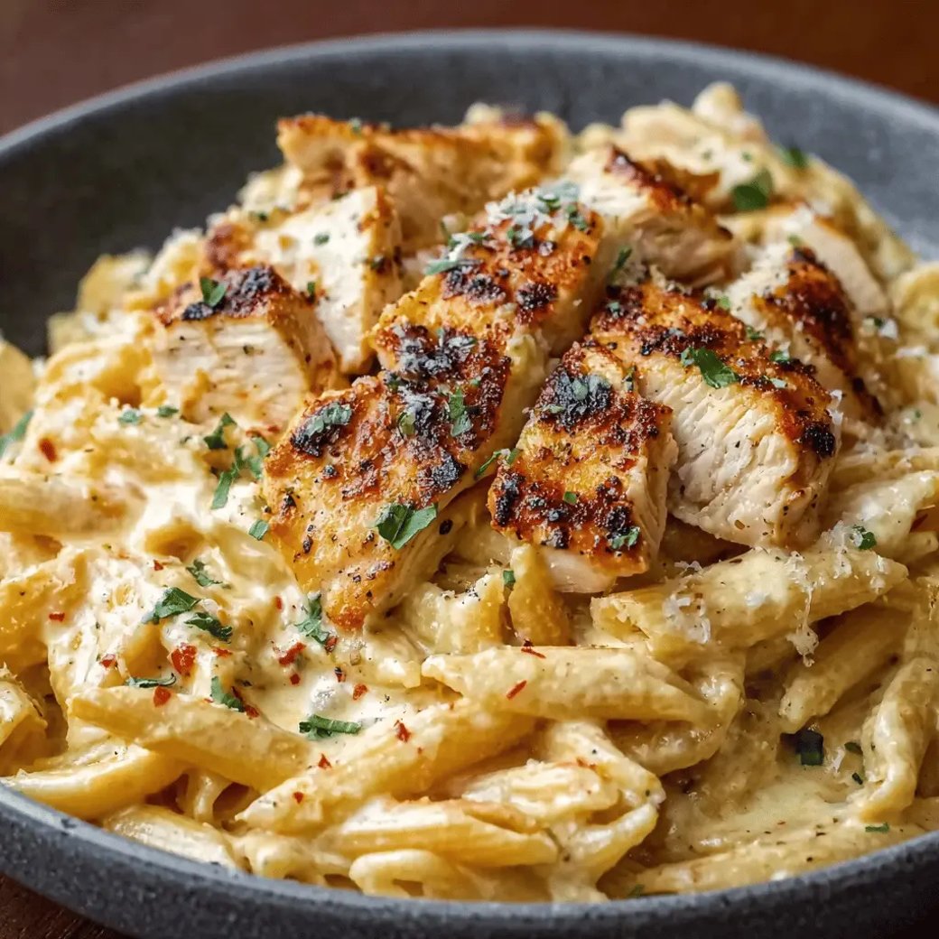 Blackened Chicken Breast with a cajun cream sauce 