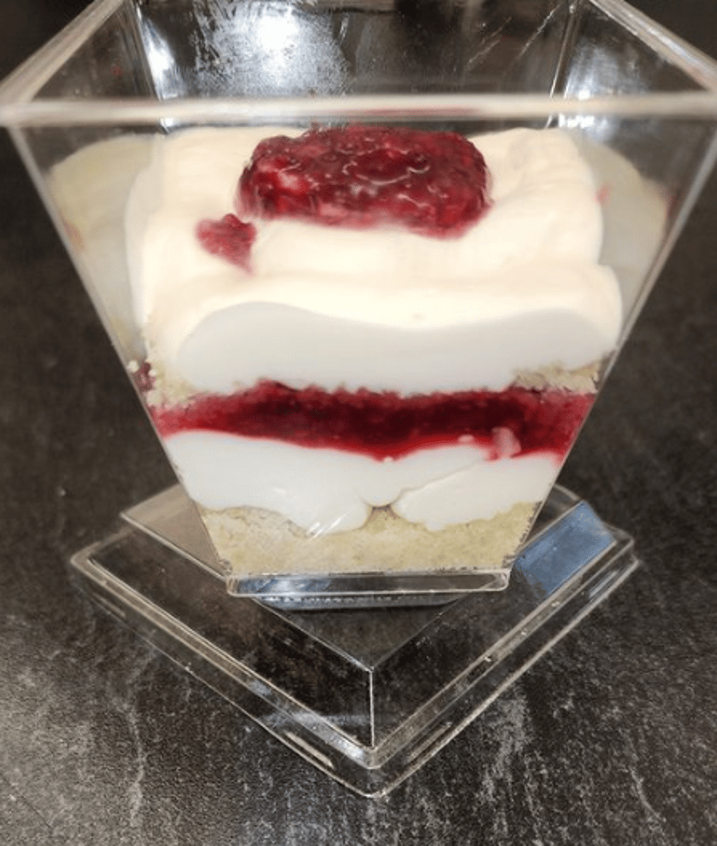 Keto Strawberry/ Raspberry chia seed  cheesecake cup